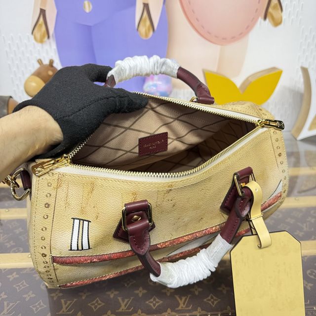 Louis vuitton original canvas speedy soft 30 M28149 beige