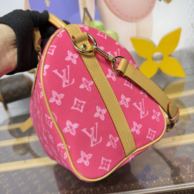 Louis vuitton original monogram canvas speedy 25 M27528 pink