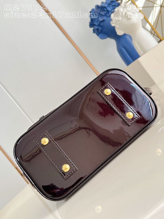 Louis vuitton original varnished calfskin alma BB M27172 datewood