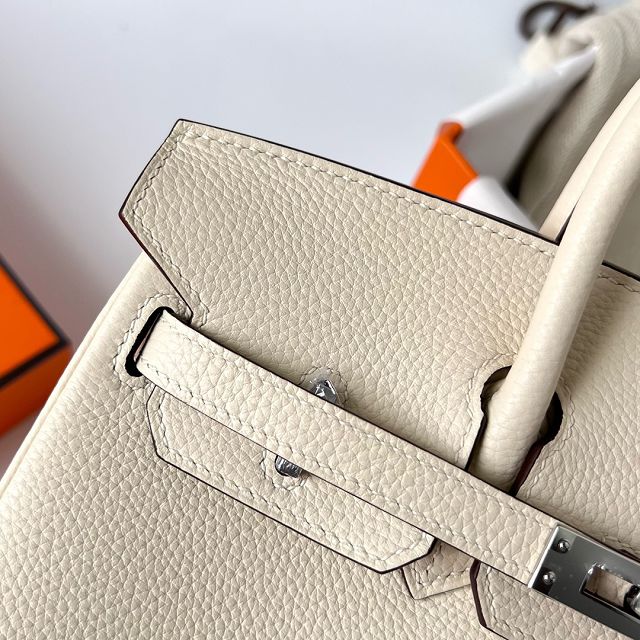 Hermes original togo leather birkin 25 bag H25-1 nata