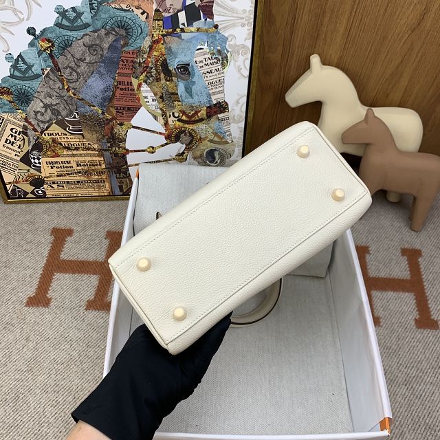 Hermes original togo leather kelly 25 bag K25 nata