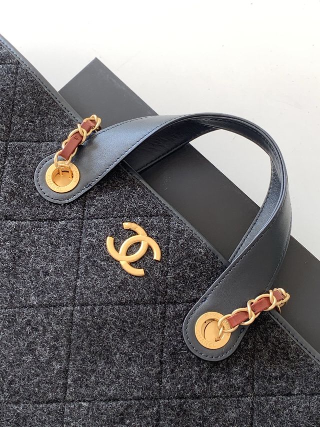 CC original felt maxi shopping bag AS5853 black