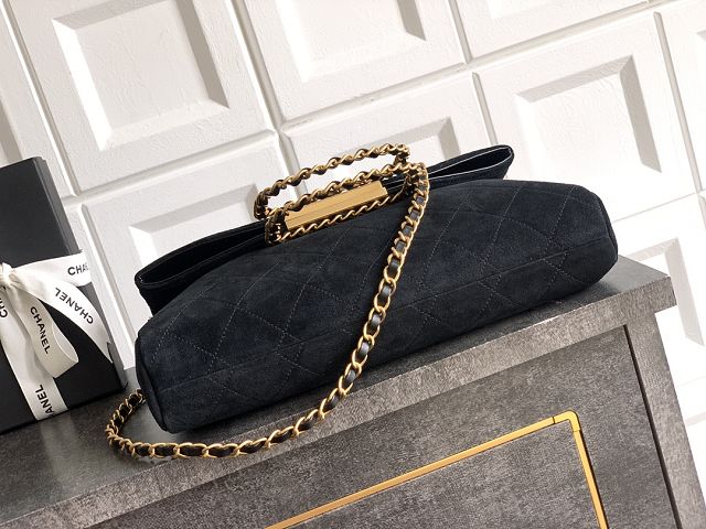 CC original suede calfskin large handbag AS5936 black