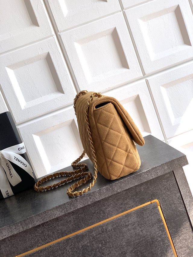CC original suede calfskin medium flap bag AS5987