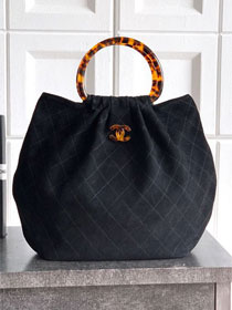 CC original suede calfskin medium hobo bag AS6010 black