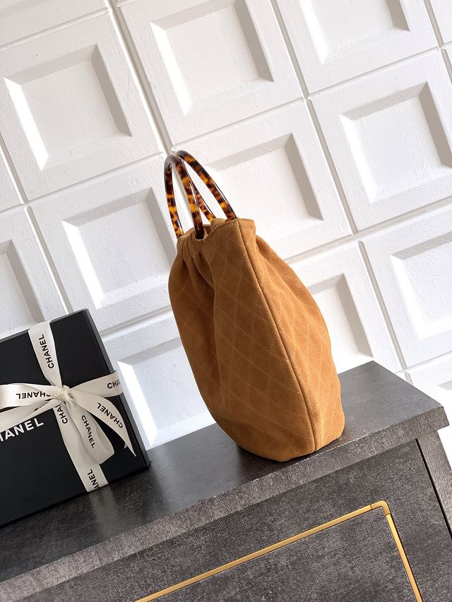 CC original suede calfskin medium hobo bag AS6010 brown