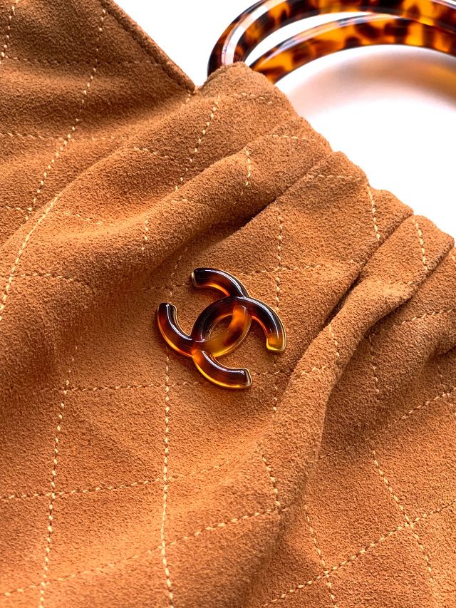 CC original suede calfskin medium hobo bag AS6010 brown