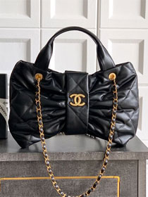 CC original lambskin large handbag AS5851 black