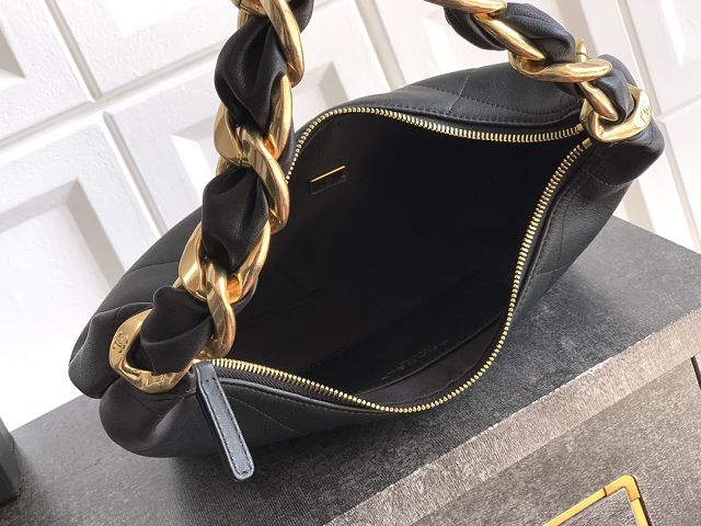 CC original calfskin small hobo bag AS5738 black
