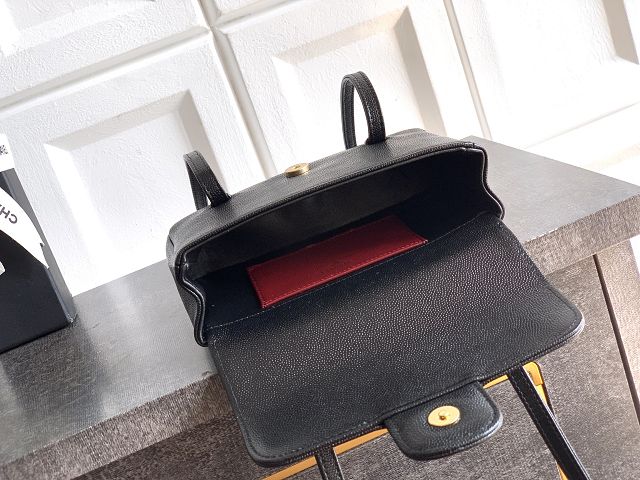 CC original grained calfskin clutch AP5068 black