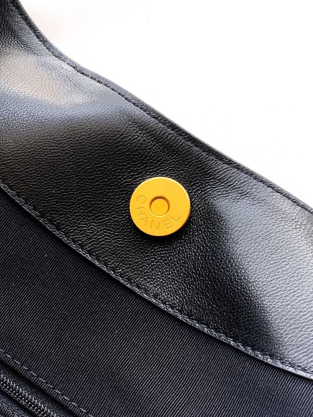 CC original suede calfskin maxi hobo bag AS6016 black