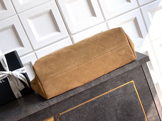 CC original suede calfskin maxi hobo bag AS6016 brown