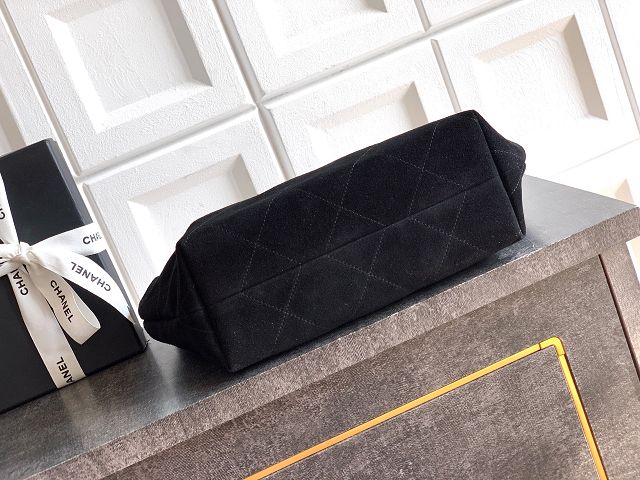 CC original suede calfskin medium hobo bag AS5970 black