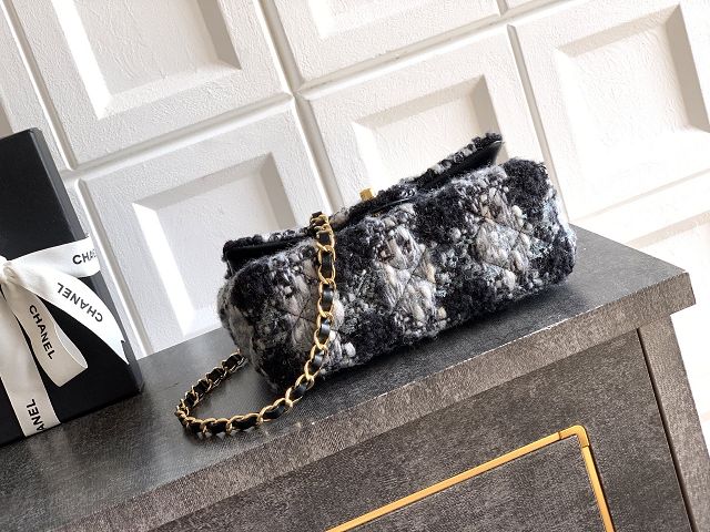 CC original tweed mini flap bag A69900 black