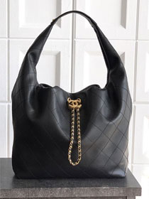 CC original calfskin large hobo bag AS5967 black