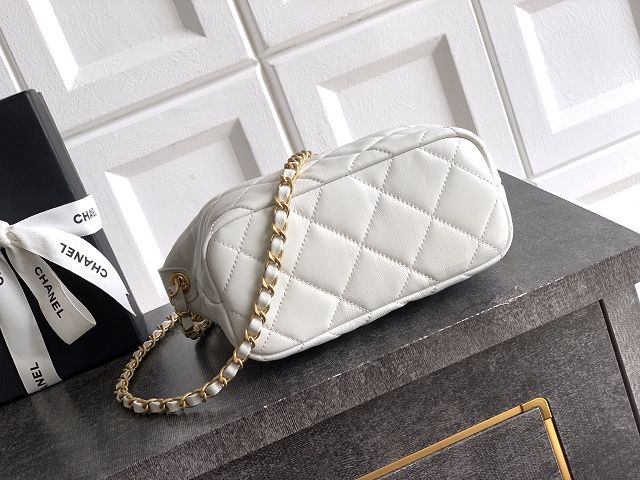 CC original lambskin hobo bag AS5898 white