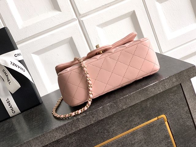 CC original lambskin top handle flap bag AS1790 pink