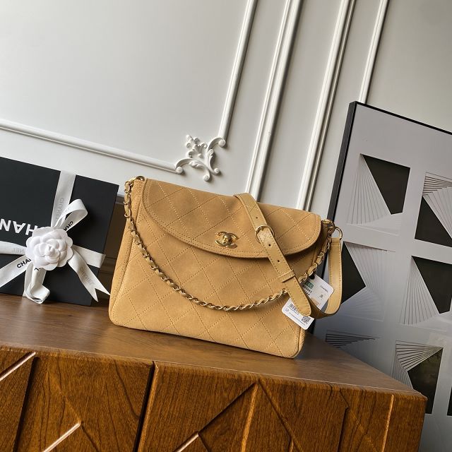 CC original suede calfskin hobo bag AS5883 brown