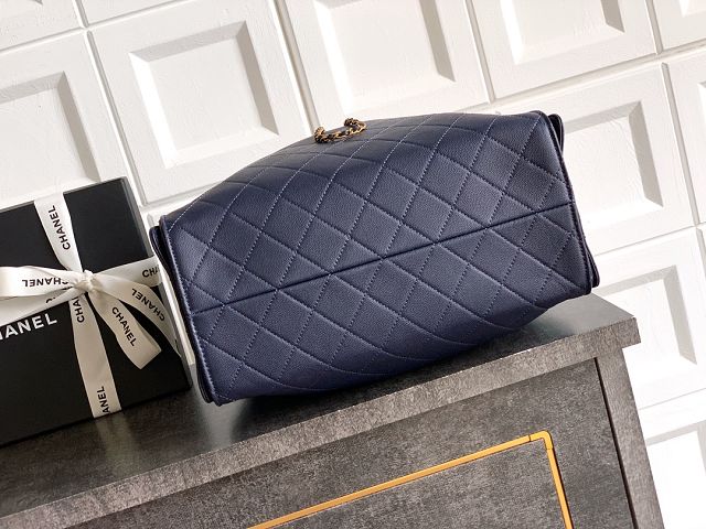 CC original grained calfskin 25 medium handbag AS5311 dark blue