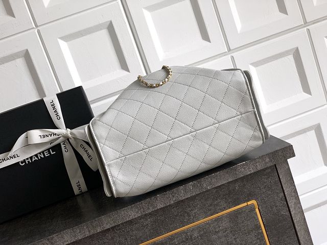 CC original grained calfskin 25 small handbag AS5293 light grey