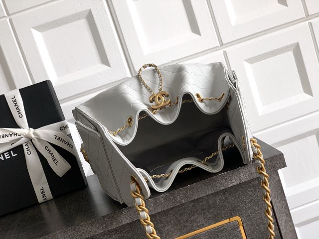 CC original grained calfskin 25 small handbag AS5293 light grey