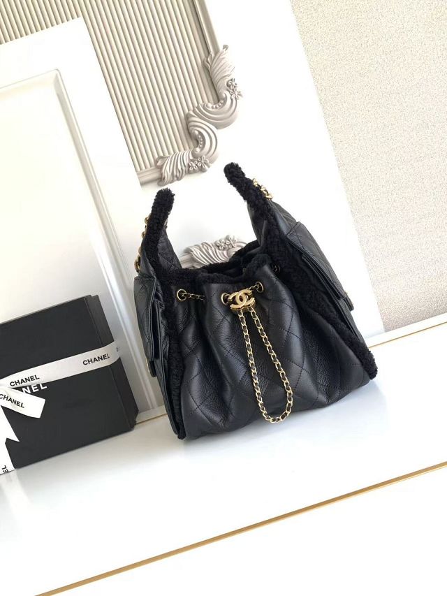 CC original lambskin 25 small handbag AS5293 black