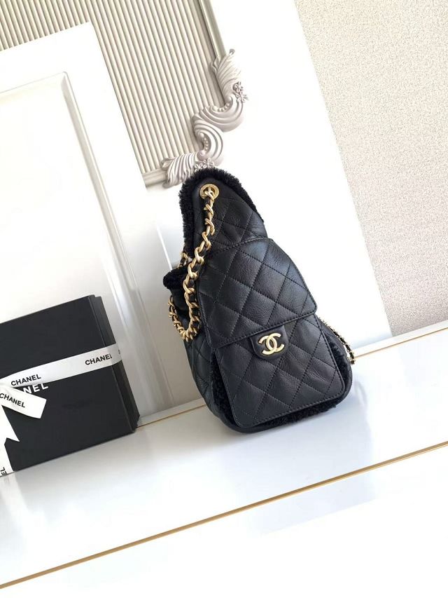 CC original lambskin 25 small handbag AS5293 black