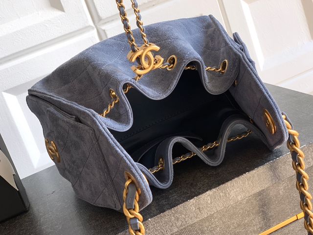 CC original suede calfskin 25 mini handbag AS5631 blue