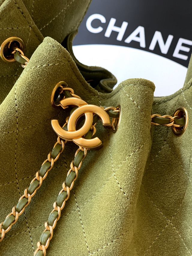CC original suede calfskin 25 mini handbag AS5631 green