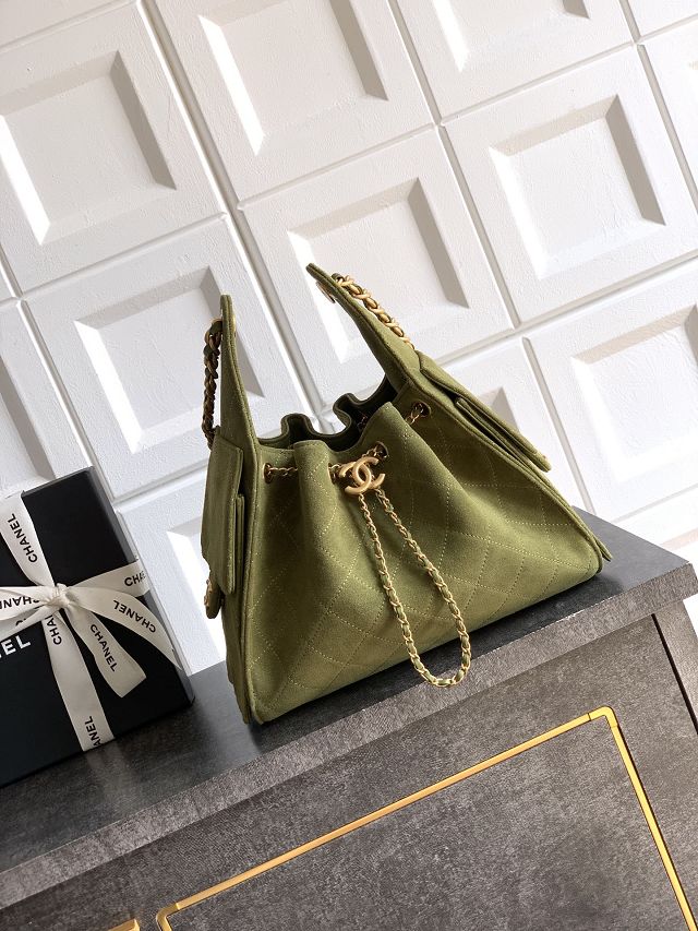 CC original suede calfskin 25 small handbag AS5293 green