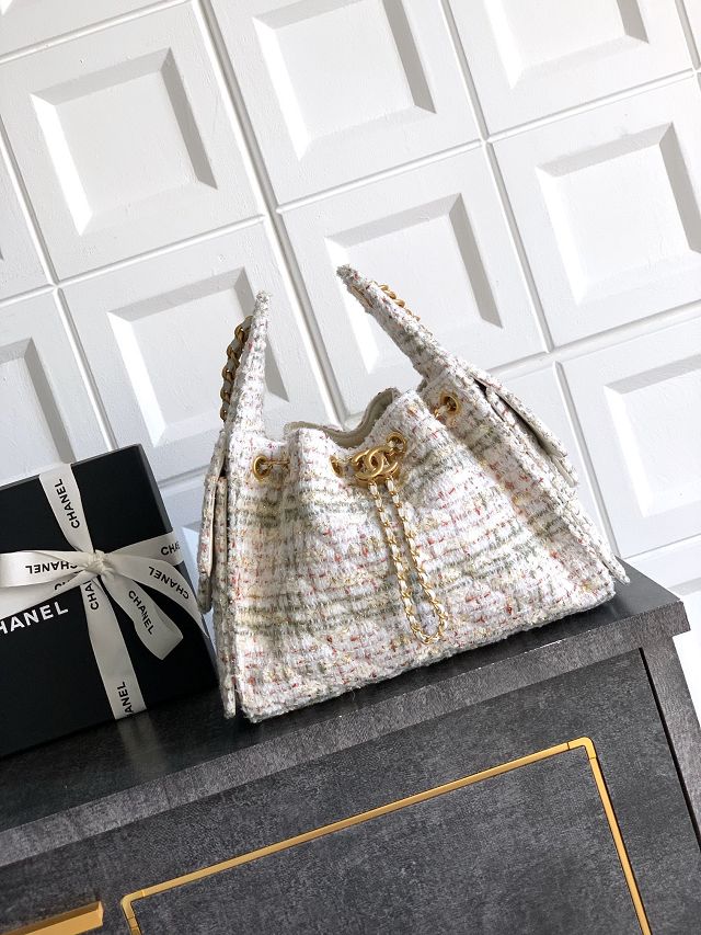 CC original tweed 25 small handbag AS5293 white
