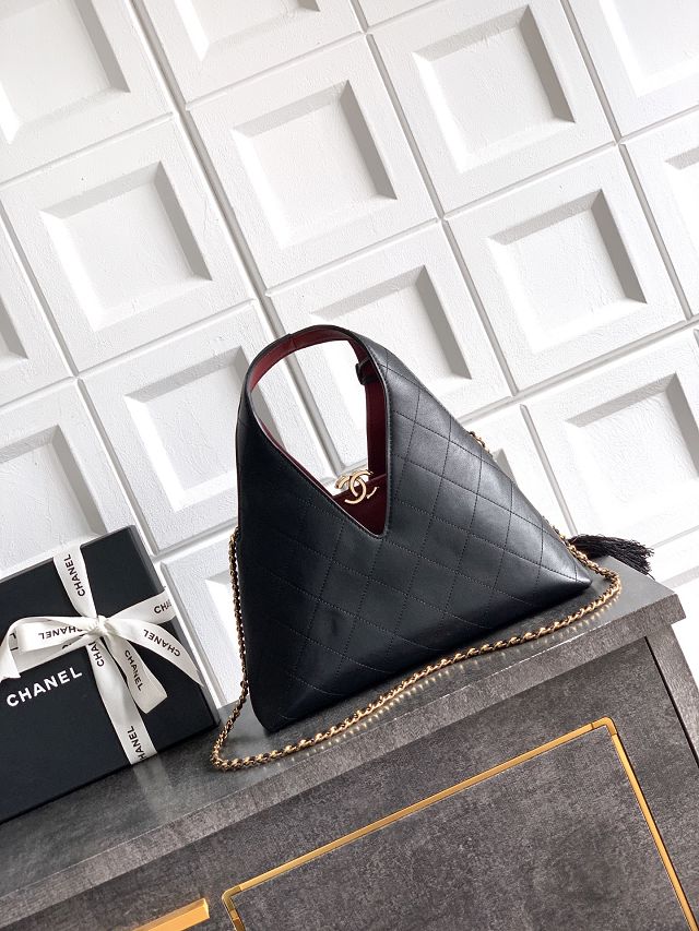 CC original calfskin hobo bag AS6101 black