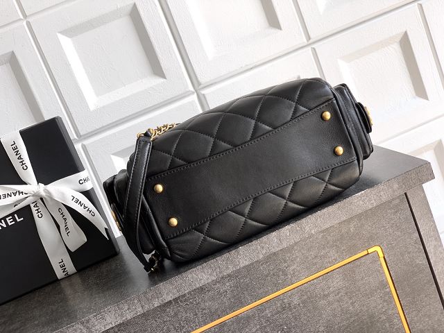CC original lambskin small bowling bag AS5792 black