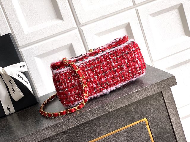 CC original tweed mini flap bag A69900 red