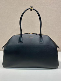 Prada original calfskin large tote bag 1BG506 black