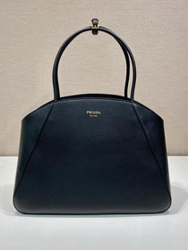 Prada original calfskin medium tote bag 1BG510 black
