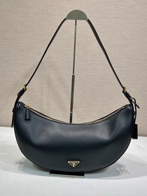 Prada original calfskin medium shoulder bag 1BC255 black