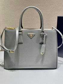 Prada original saffiano calfskin galleria large bag 1BA274 grey