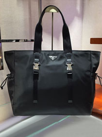 Prada original nylon large shopping bag 2VG042 black