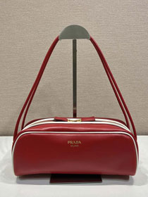 Prada original calfskin shoulder bag 1BC249 red