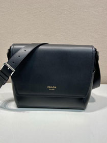 Prada original calfskin shoulder bag 2VD068 black