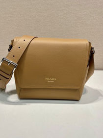 Prada original calfskin small shoulder bag 2VD069 caramel