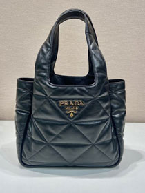 Prada original lambskin small tote bag 1BG335 black