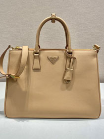 Prada original soft calfskin galleria maxi bag 1BA802 natural