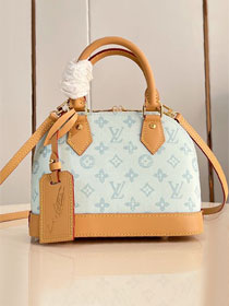 Louis vuitton original monogram canvas alma BB M27526 blue