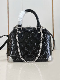 Louis vuitton original calfskin alma trunk BB M27812 black