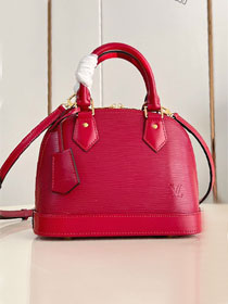 Louis vuitton original epi leather alma BB M24645 wine