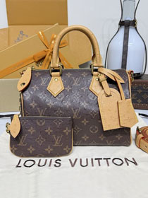 Louis vuitton original ostrich calfskin speedy P9 25 N13912 dark brown