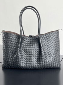 BV original calfskin large pinacoteca tote bag 817166 black