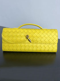 BV original lambskin andiamo long clutch 741511 sulfur